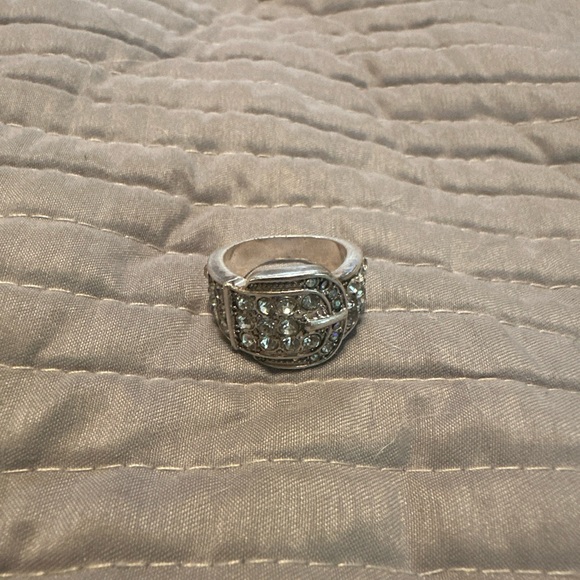 Crystal Filled Buckle Ring - Picture 4 of 4